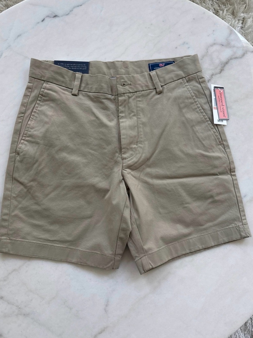 Vineyard Vines Men's Flat Front Shorts - Khaki